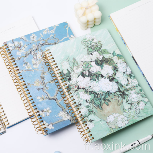 Hot Selling Oil Painting Spiral Notebook B5 Sketchbook